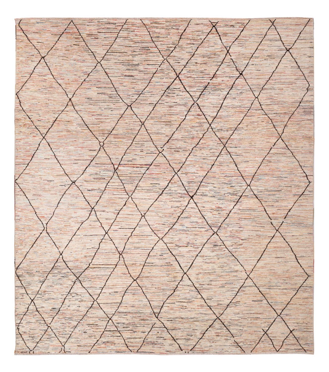 Dywan berberyjski - 293 x 257 cm - beżowy