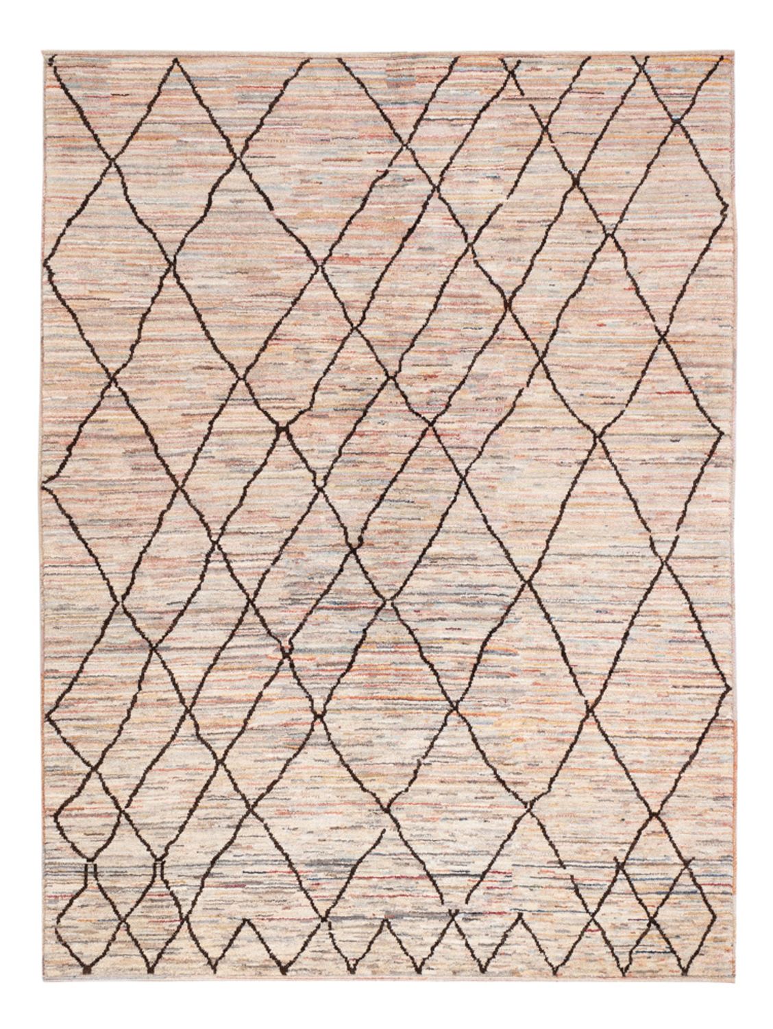 Dywan berberyjski - 202 x 153 cm - beżowy