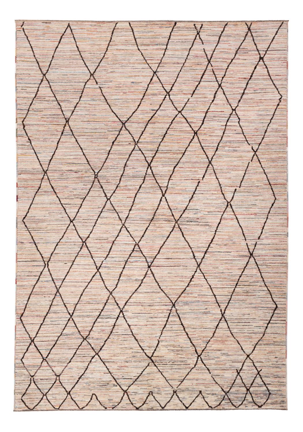 Dywan berberyjski - 294 x 205 cm - beżowy