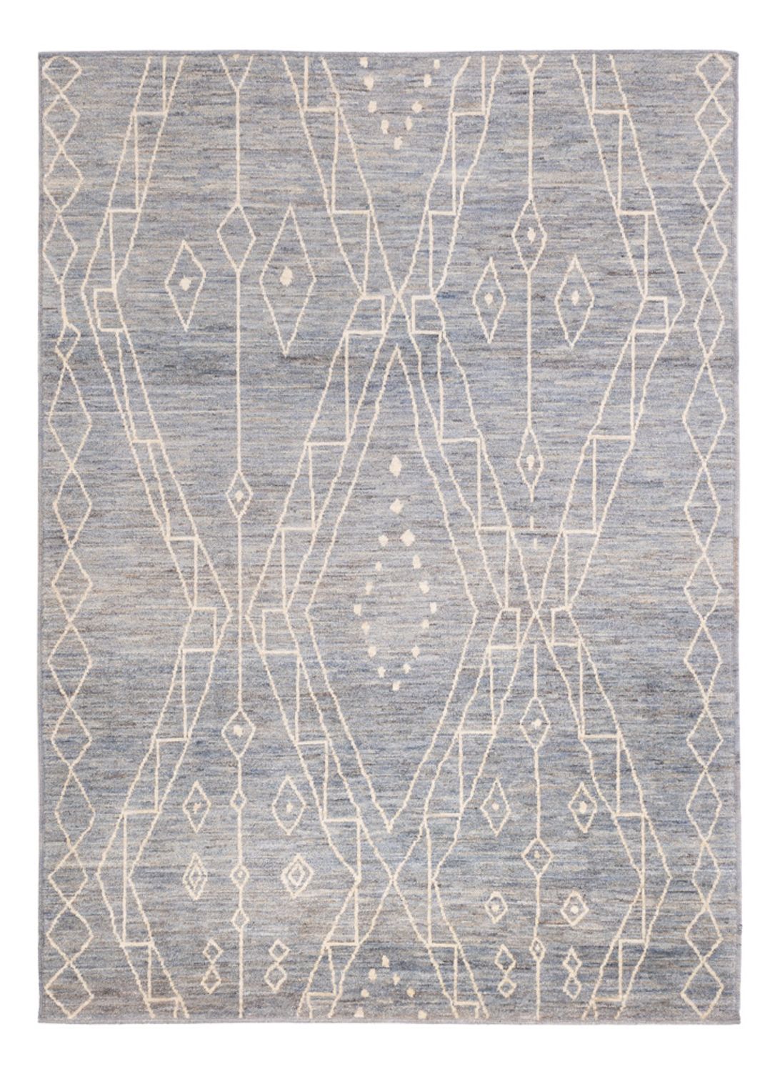Berberský koberec - 208 x 148 cm - mořská modř