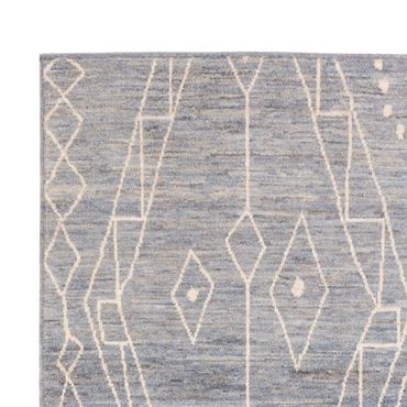 Berberský koberec - 208 x 148 cm - mořská modř