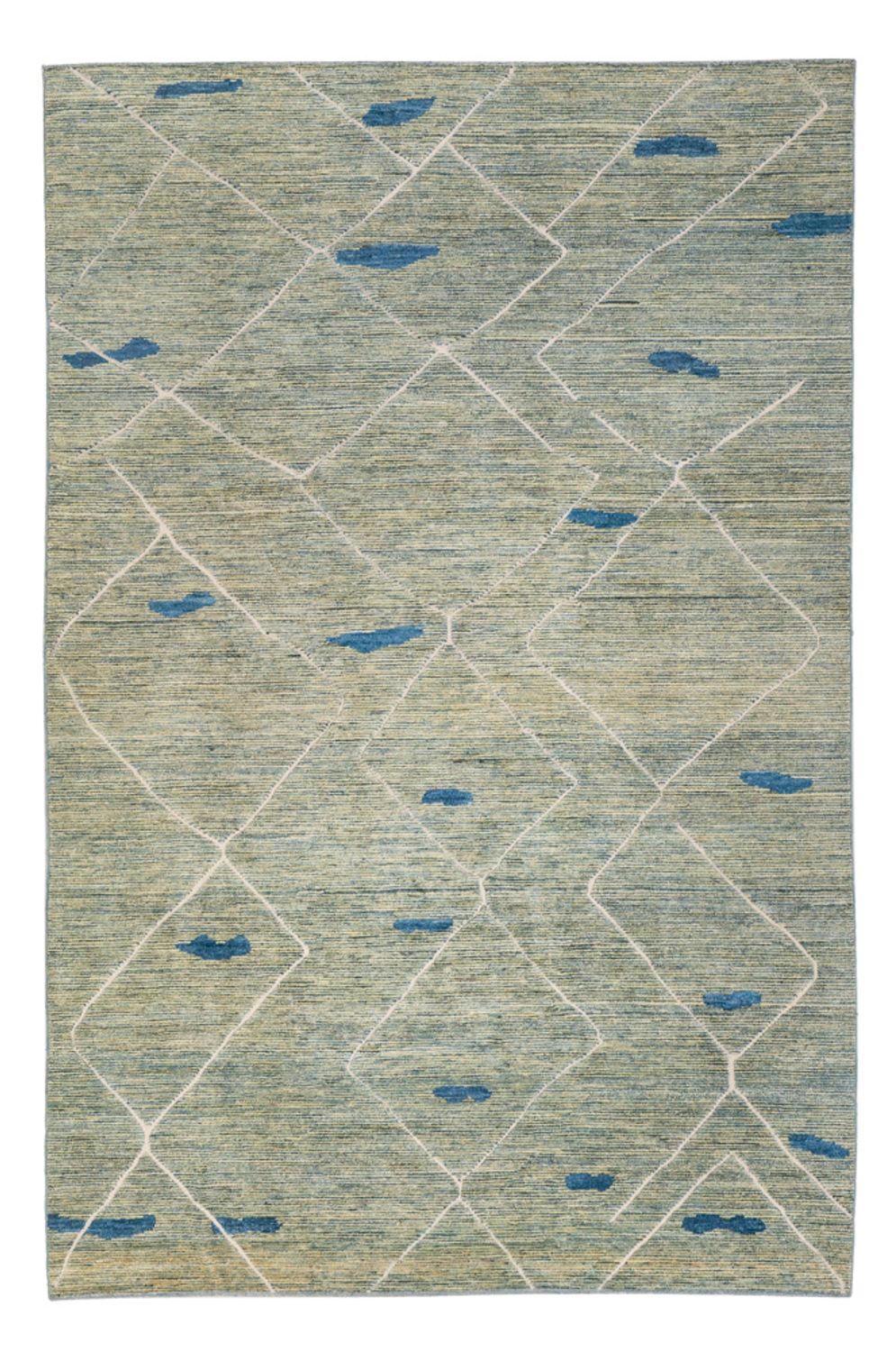 Alfombra bereber - 300 x 202 cm - verde claro