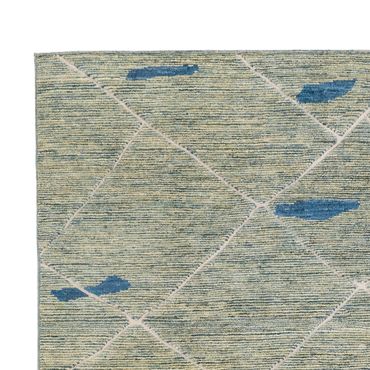 Berberský koberec - 300 x 202 cm - světle zelená