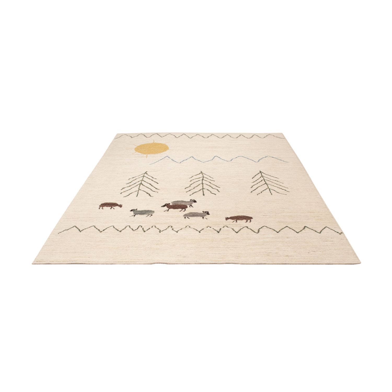 Alfombra bereber - 232 x 170 cm - crema