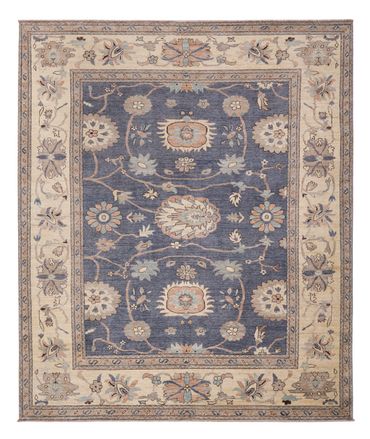 Ziegler Teppich - Usak - 298 x 249 cm - seeblau