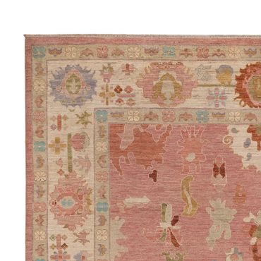 Tapete Ziegler - Usak - 359 x 237 cm - vermelho claro