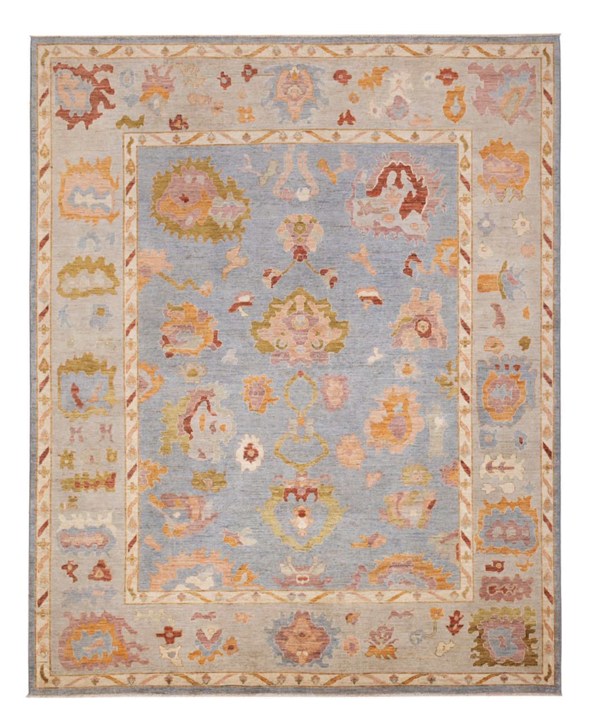 Ziegler Teppich - Usak - 306 x 245 cm - hellblau