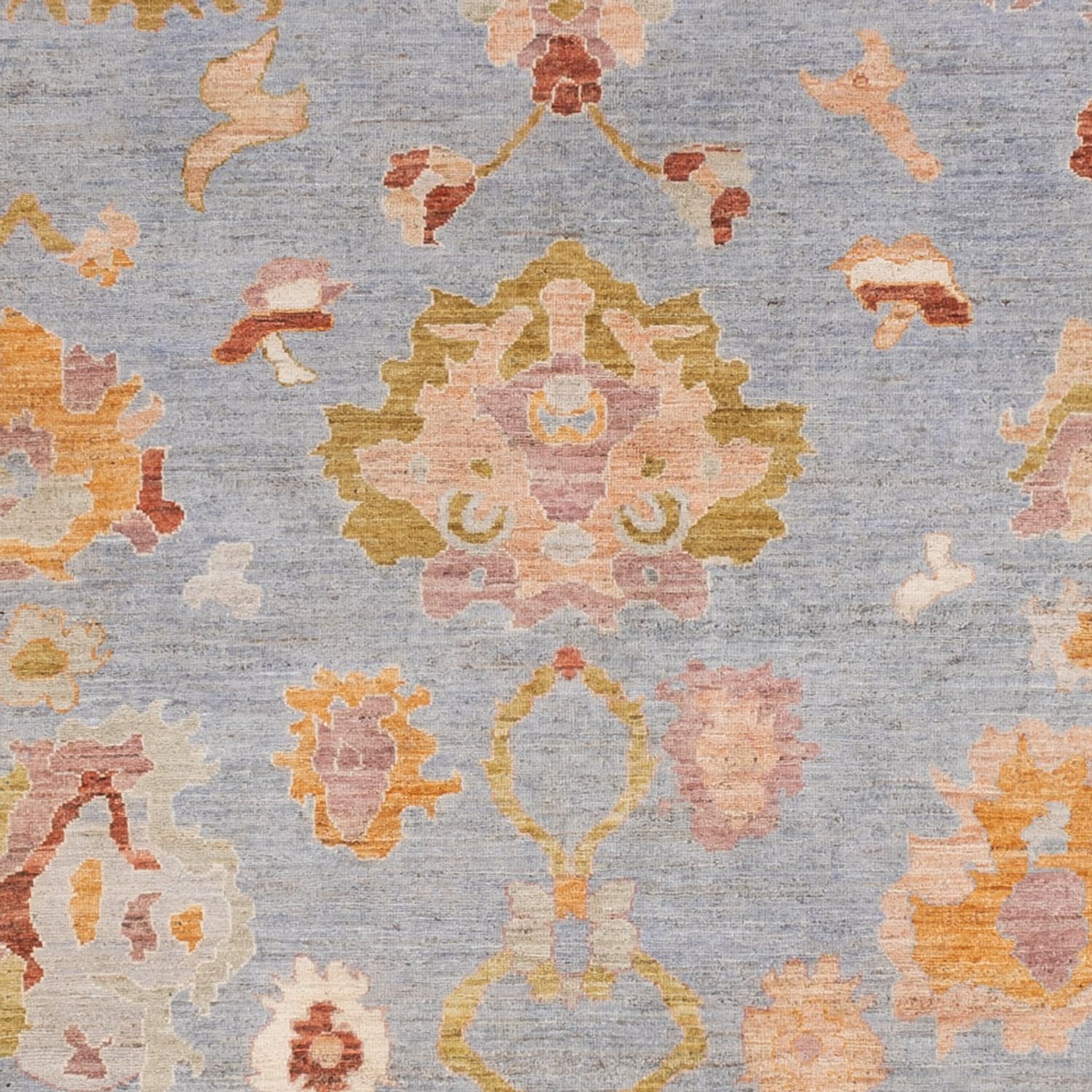 Ziegler Teppich - Usak - 306 x 245 cm - hellblau