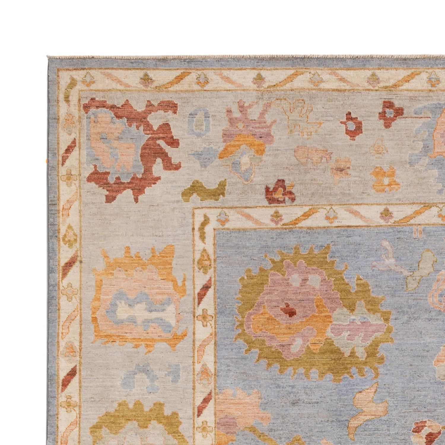 Ziegler Teppich - Usak - 306 x 245 cm - hellblau