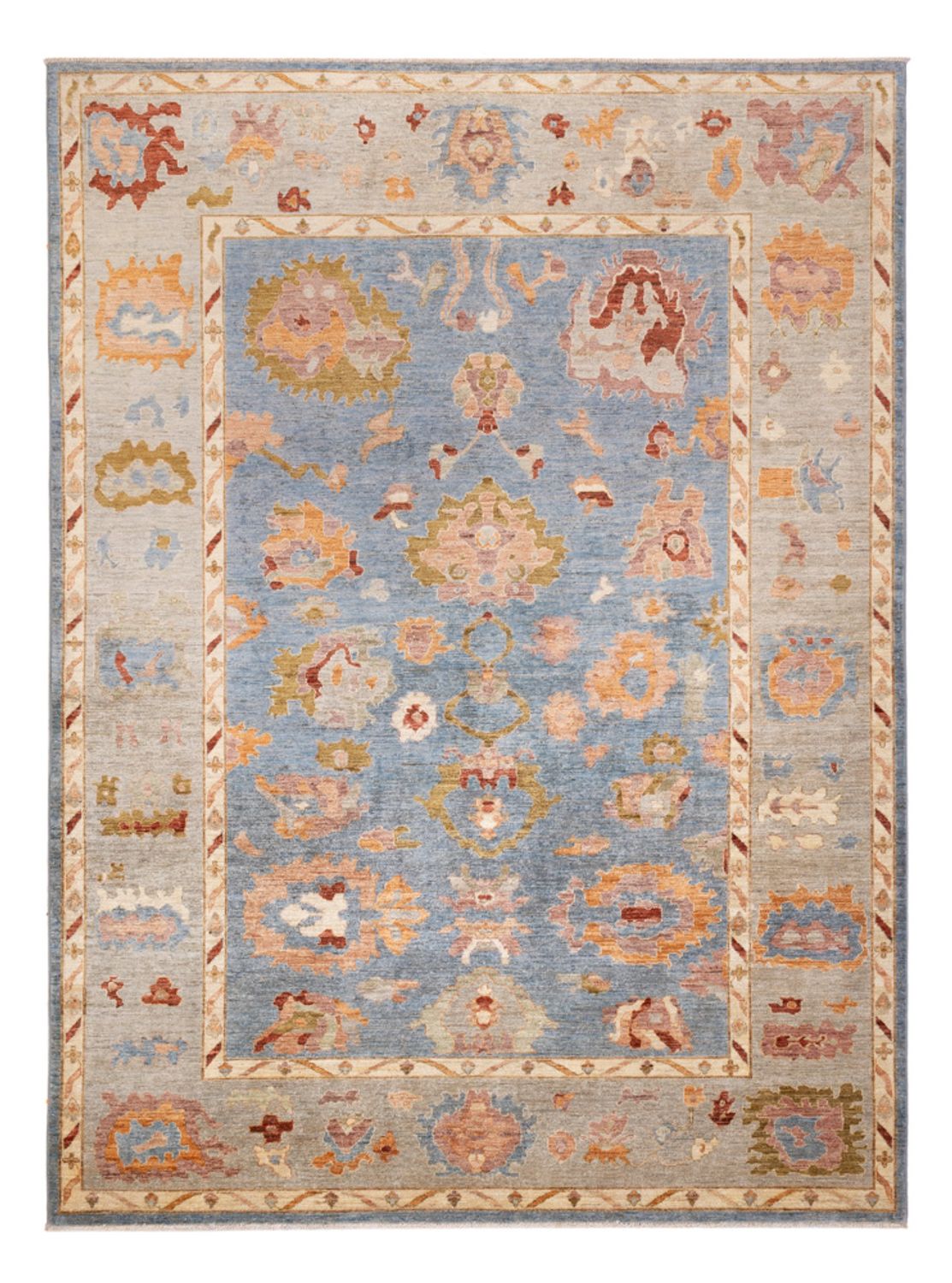 Ziegler Teppich - Usak - 332 x 242 cm - blau