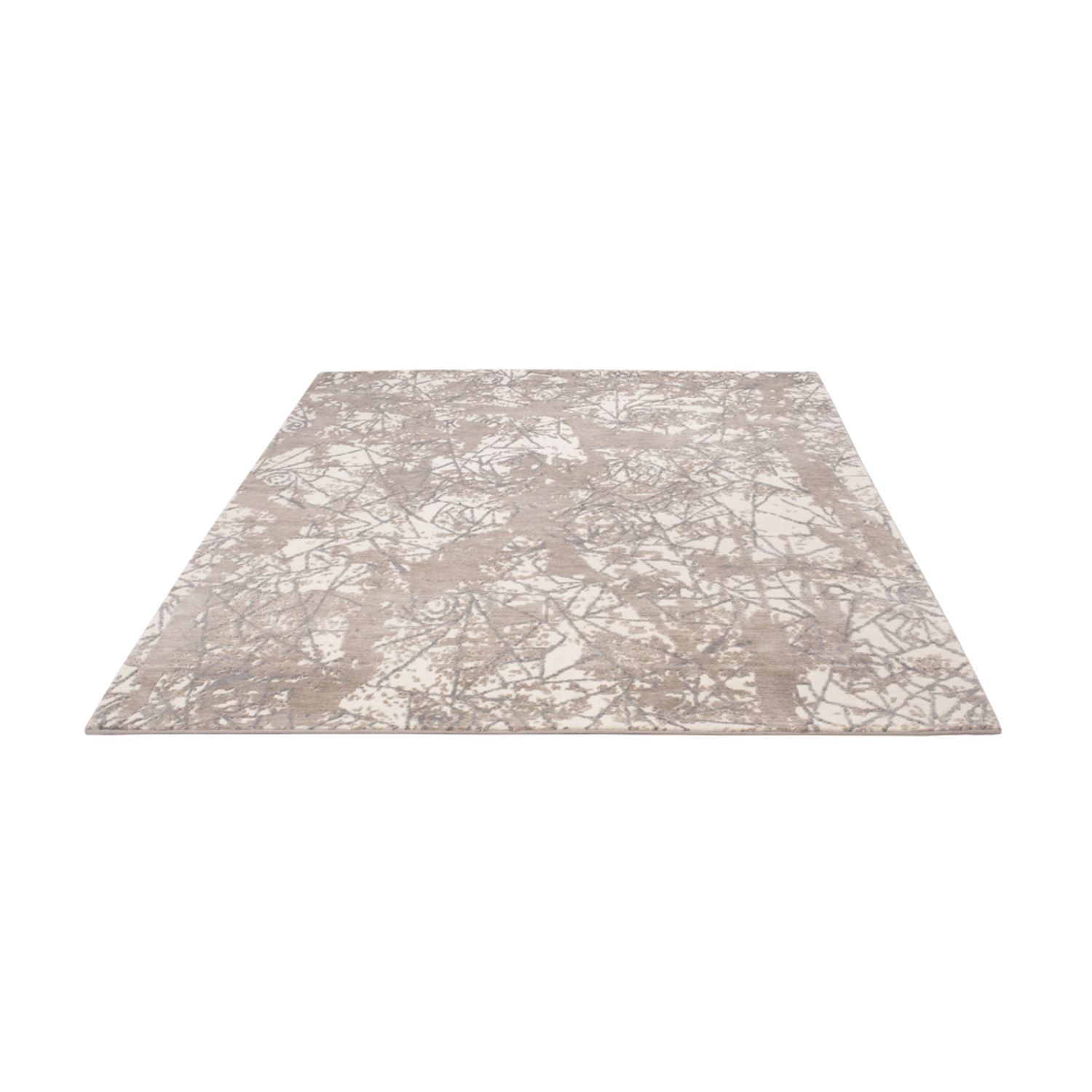 Designový koberec - 203 x 152 cm - stříbrná