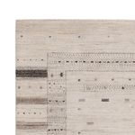 Gabbeh koberec - Loribaft Indus - 207 x 156 cm - stříbrná