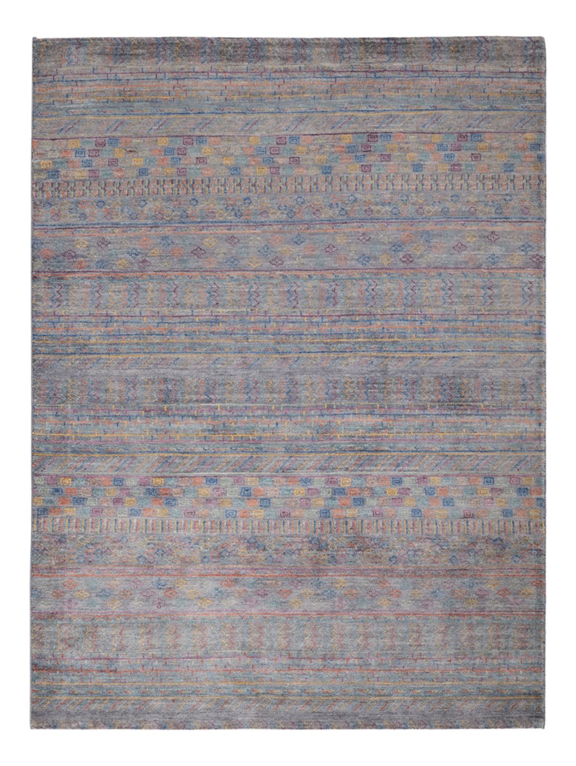 Designový koberec - 205 x 152 cm - tmavě modrá