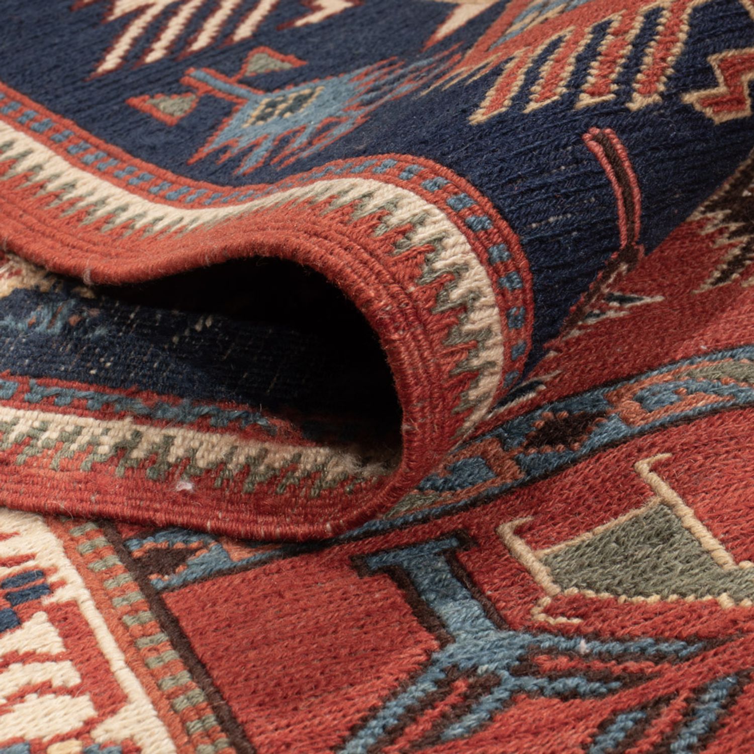 Kelim Teppich - Oriental - Soumak quadratisch  - 205 x 192 cm - rost