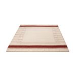 Gabbeh Tapijt - Loribaft Indus - 190 x 148 cm - wit  crème