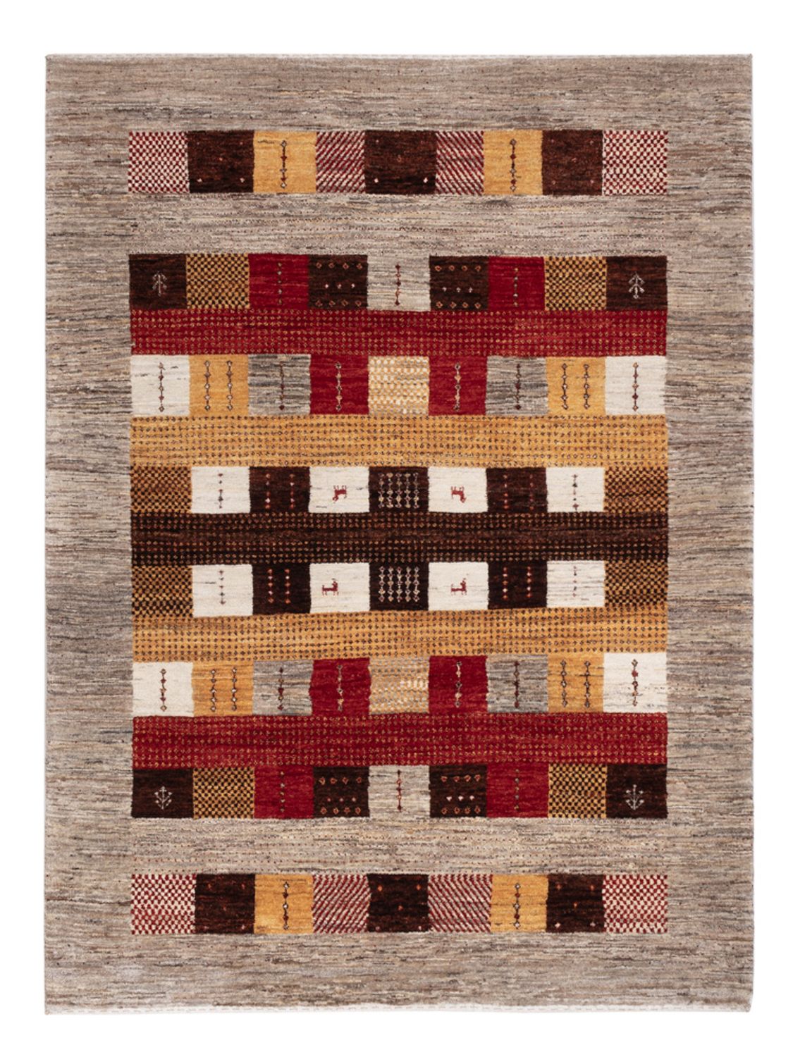 Gabbeh koberec - Loribaft Indus - 193 x 145 cm - vícebarevné