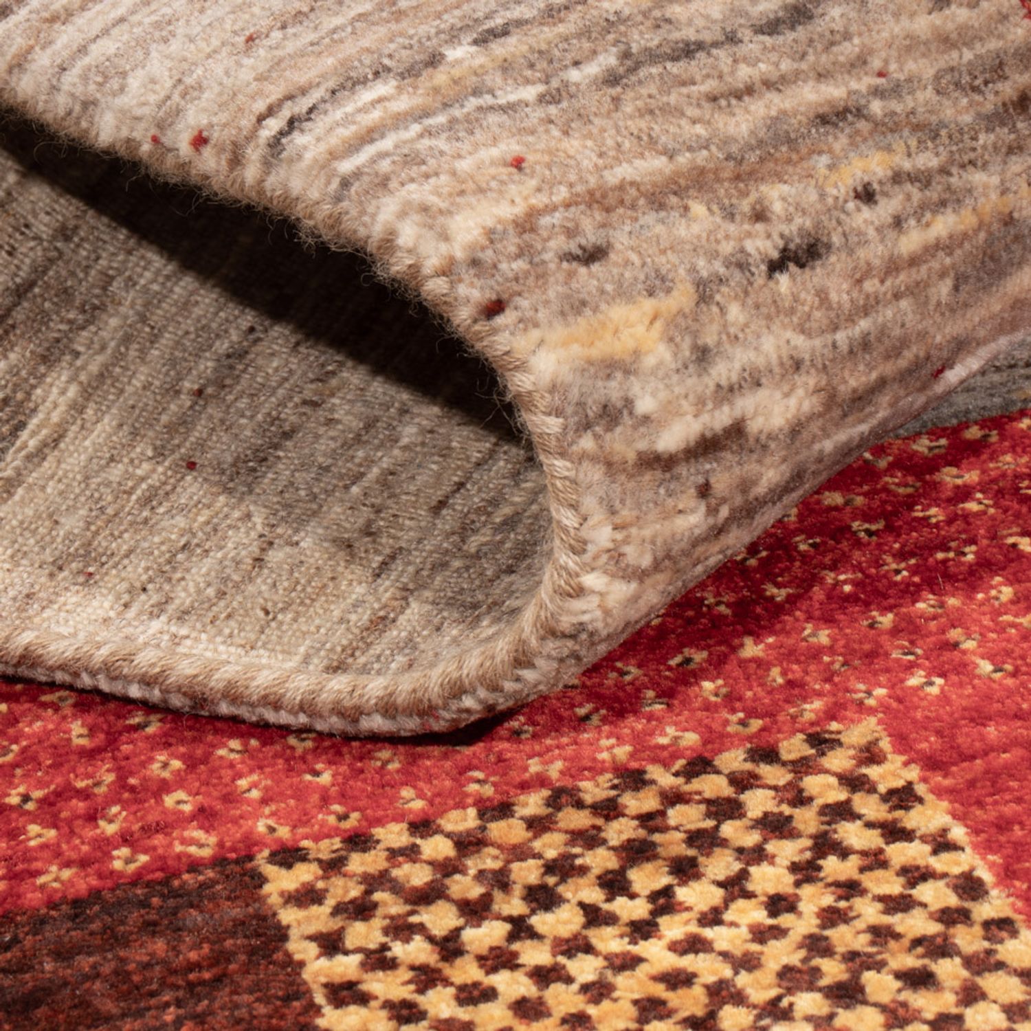 Gabbeh koberec - Loribaft Indus - 193 x 145 cm - vícebarevné