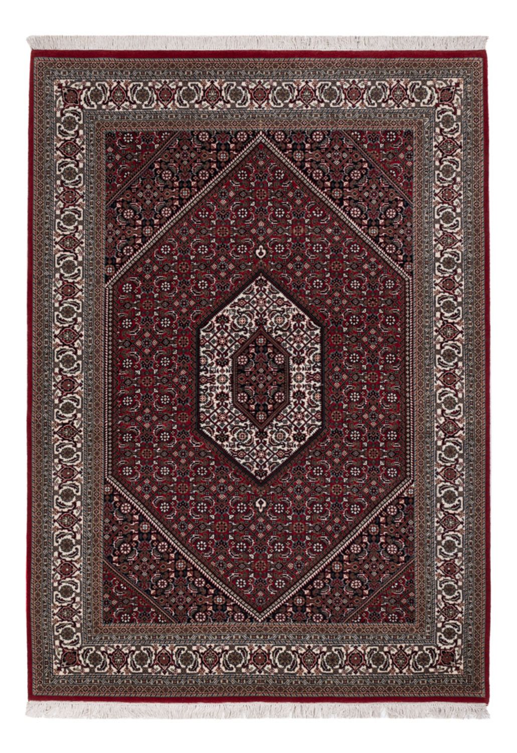 Orientální koberec - Bijar - Indus - 204 x 145 cm - tmavě hnědá