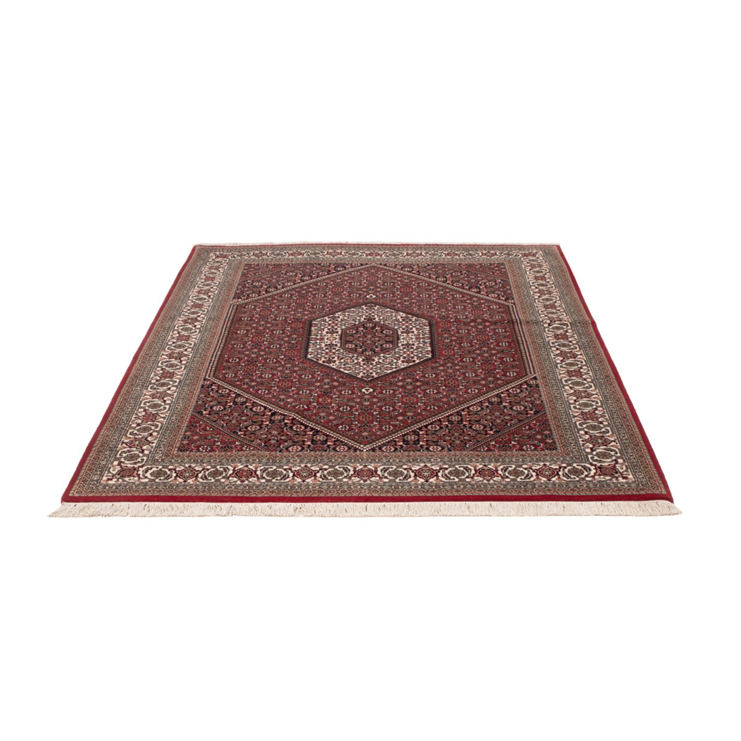 Orientální koberec - Bijar - Indus - 204 x 145 cm - tmavě hnědá