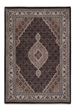 Orientální koberec - Tabríz - 204 x 141 cm - tmavě šedá