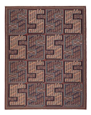 Kelim Teppich - Oriental - Soumak - 207 x 165 cm - dunkelbeige