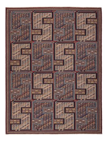 Kelim Teppich - Oriental - Soumak - 209 x 166 cm - dunkelbeige