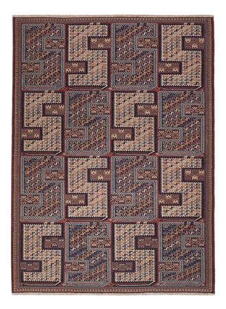 Kelim Teppich - Oriental - Soumak - 215 x 159 cm - dunkelbeige