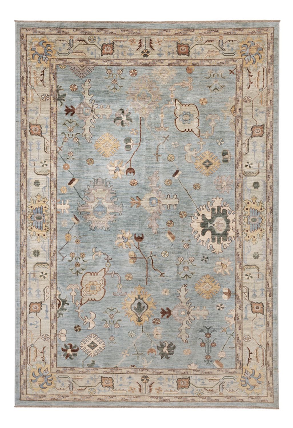Ziegler Teppich - Usak - 296 x 200 cm - hellblau