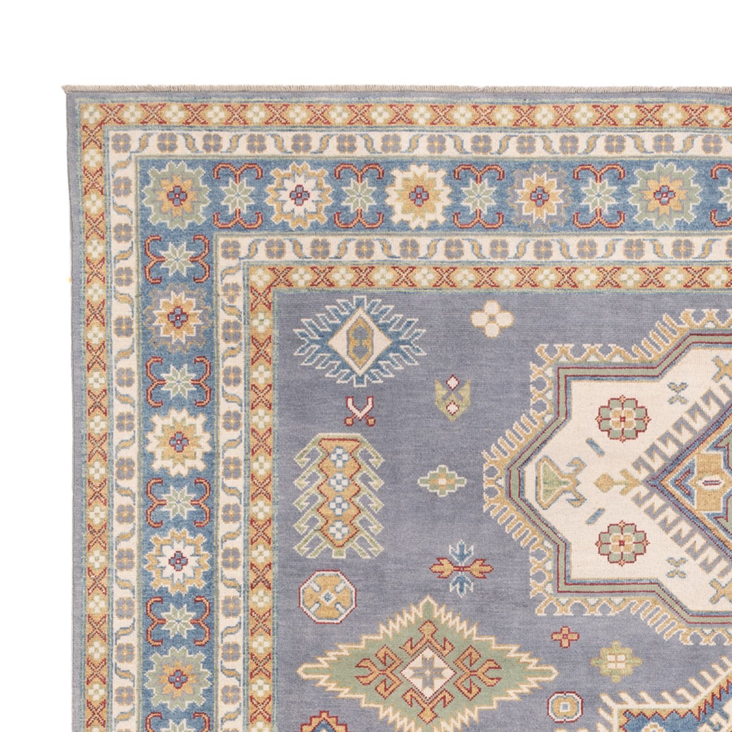 Ziegler Teppich - Kazak - 299 x 244 cm - seeblau