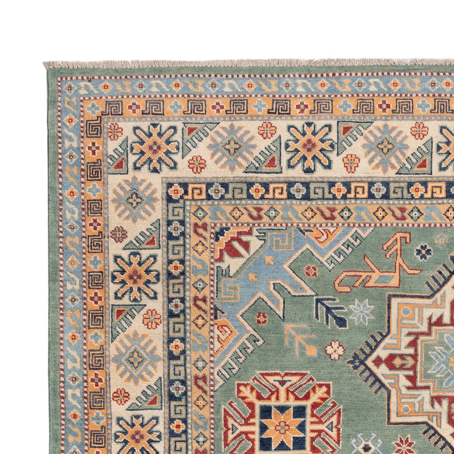Ziegler Teppich - Kazak - 297 x 211 cm - grün