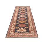 Runner Zieglerův koberec - Kazak - 303 x 80 cm - tmavě modrá