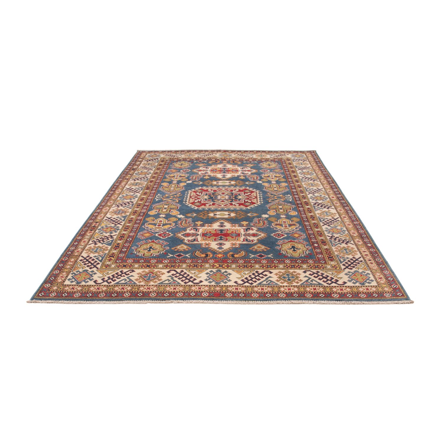 Ziegler Teppich - Kazak - 296 x 198 cm - blau
