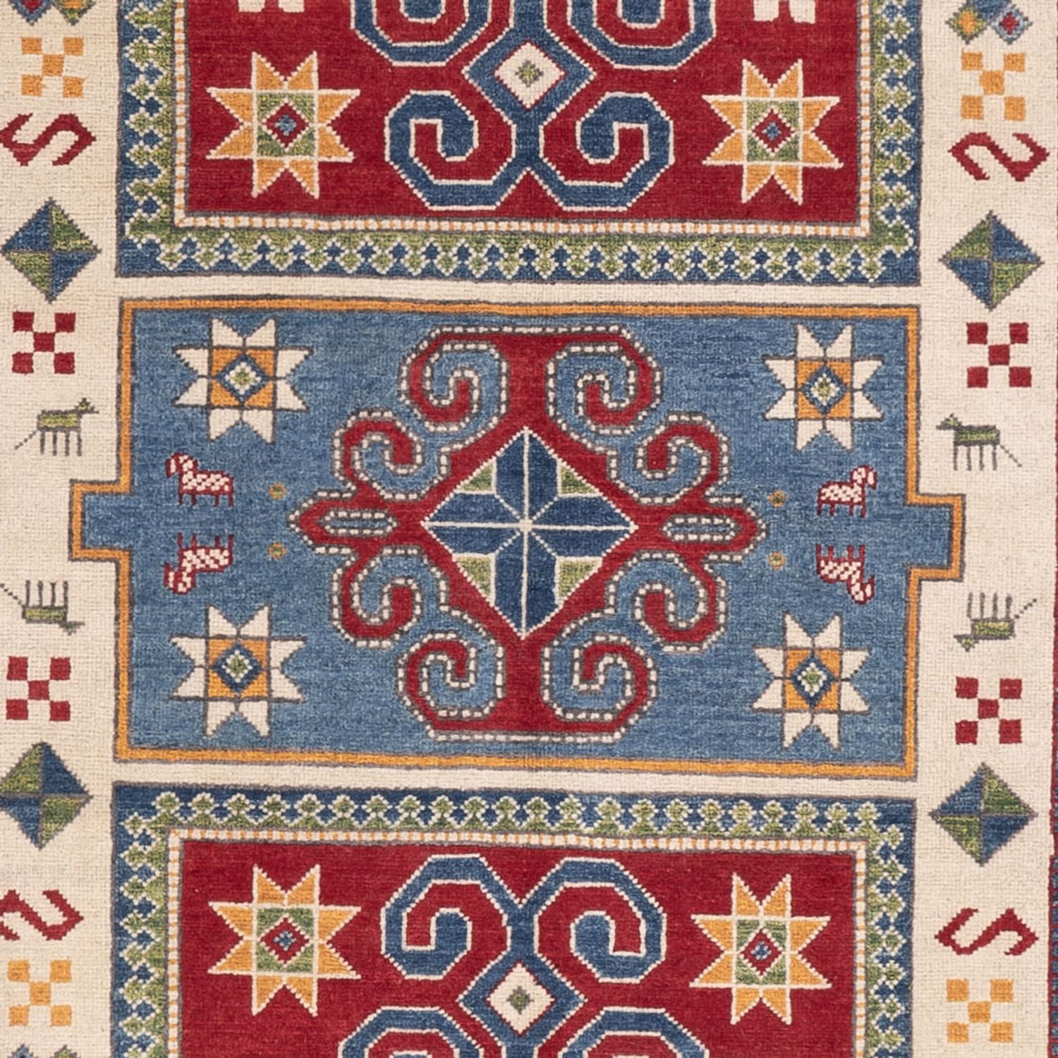 Ziegler Teppich - Kazak - 302 x 197 cm - blau