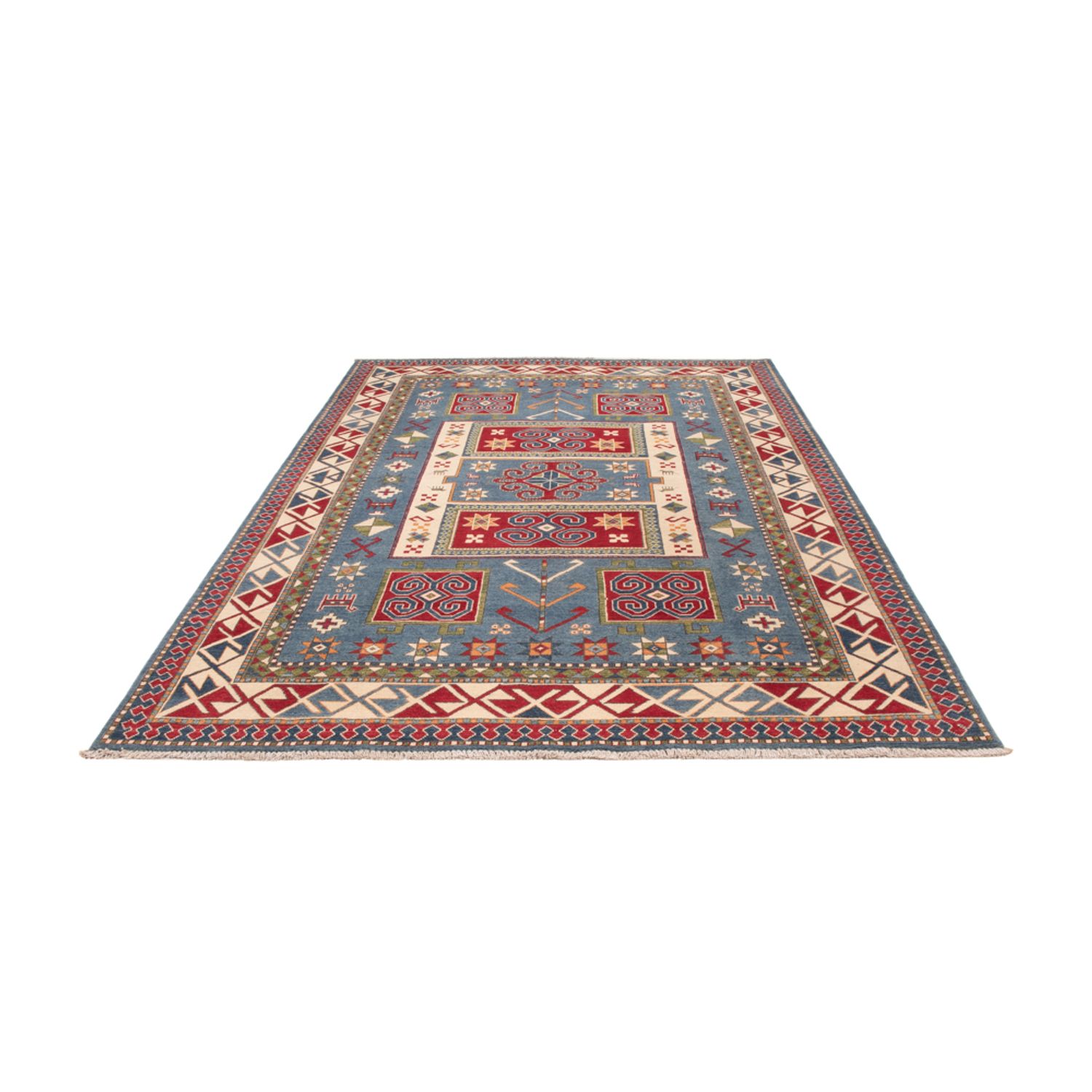 Ziegler Teppich - Kazak - 302 x 197 cm - blau