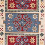Ziegler Teppich - Kazak - 302 x 197 cm - blau