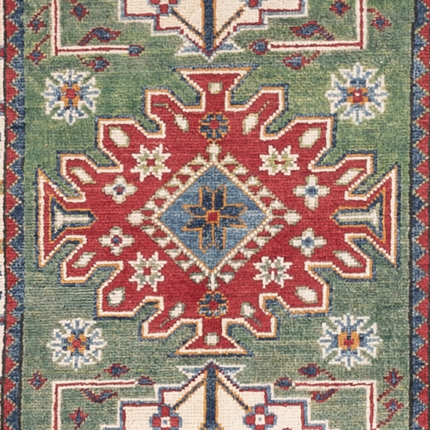 Runner Zieglerův koberec - Kazak - 192 x 83 cm - zelená