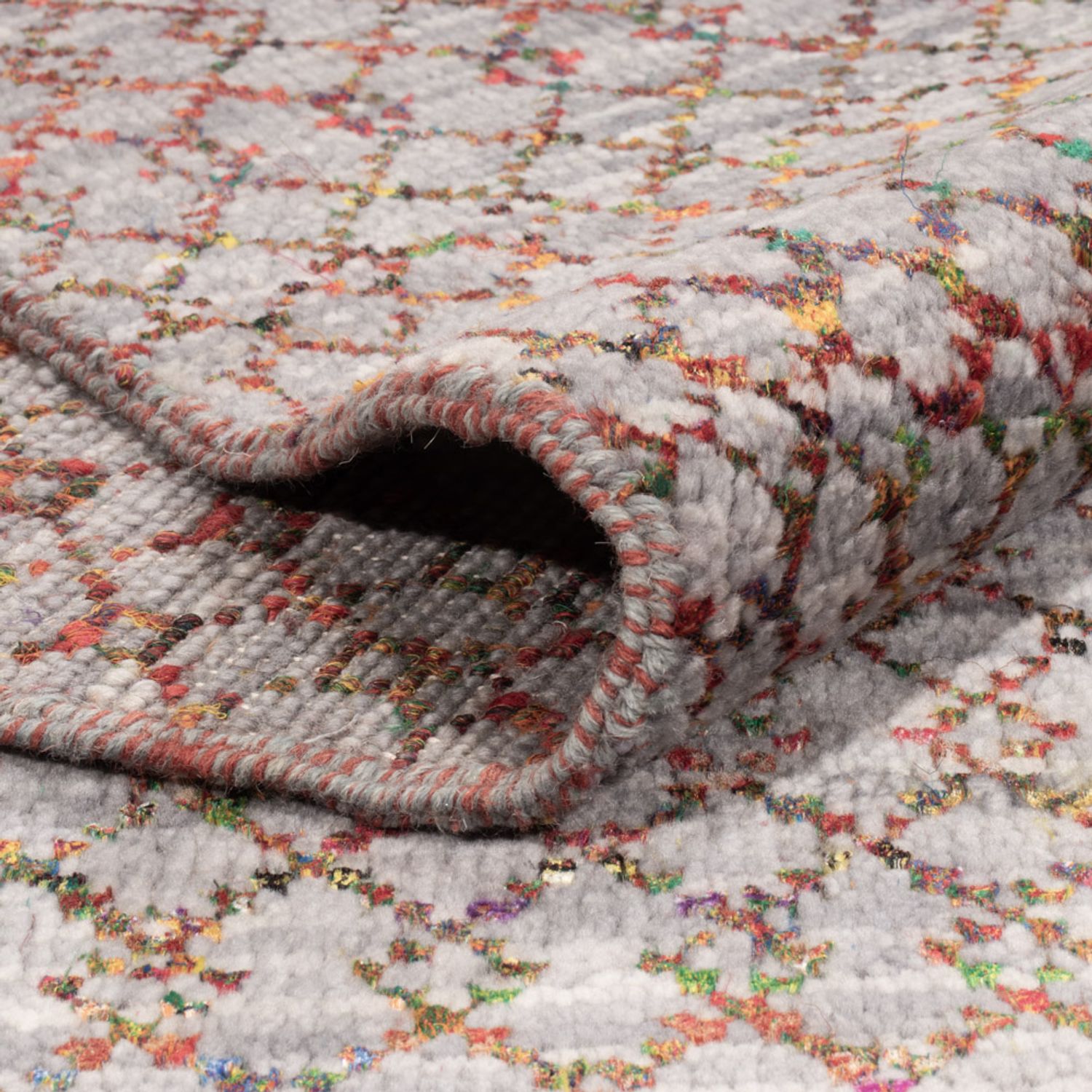 Designový koberec - 300 x 250 cm - tmavě modrá