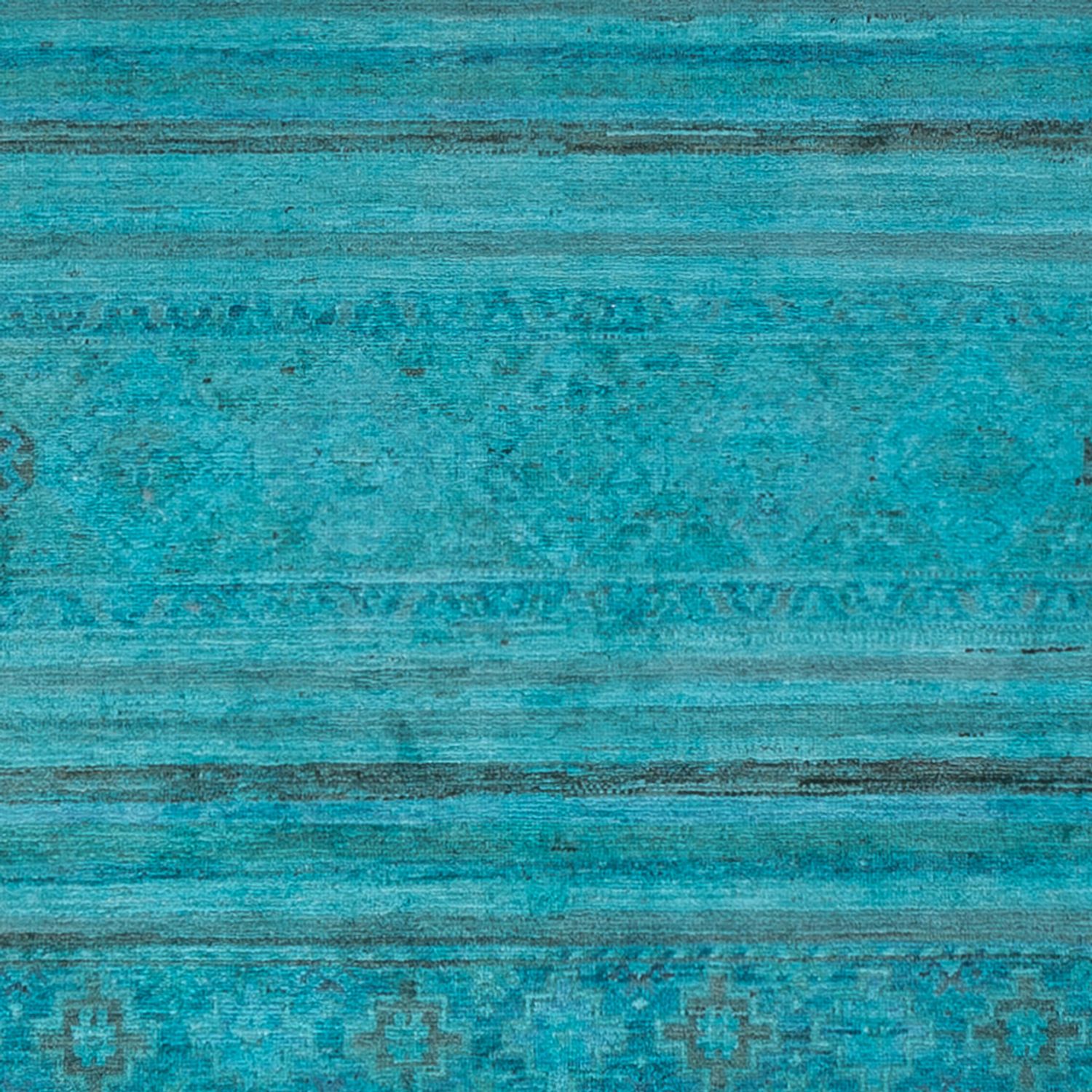 Designový koberec - 294 x 248 cm - tyrkysová