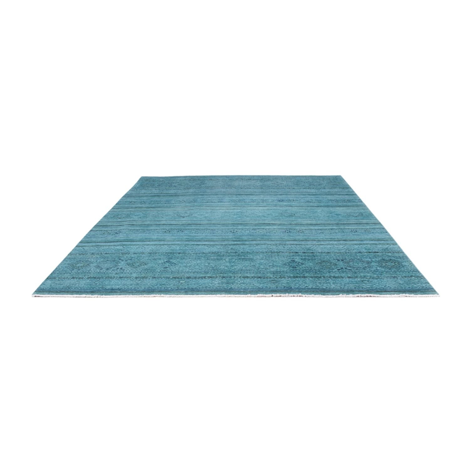 Designový koberec - 300 x 247 cm - tyrkysová