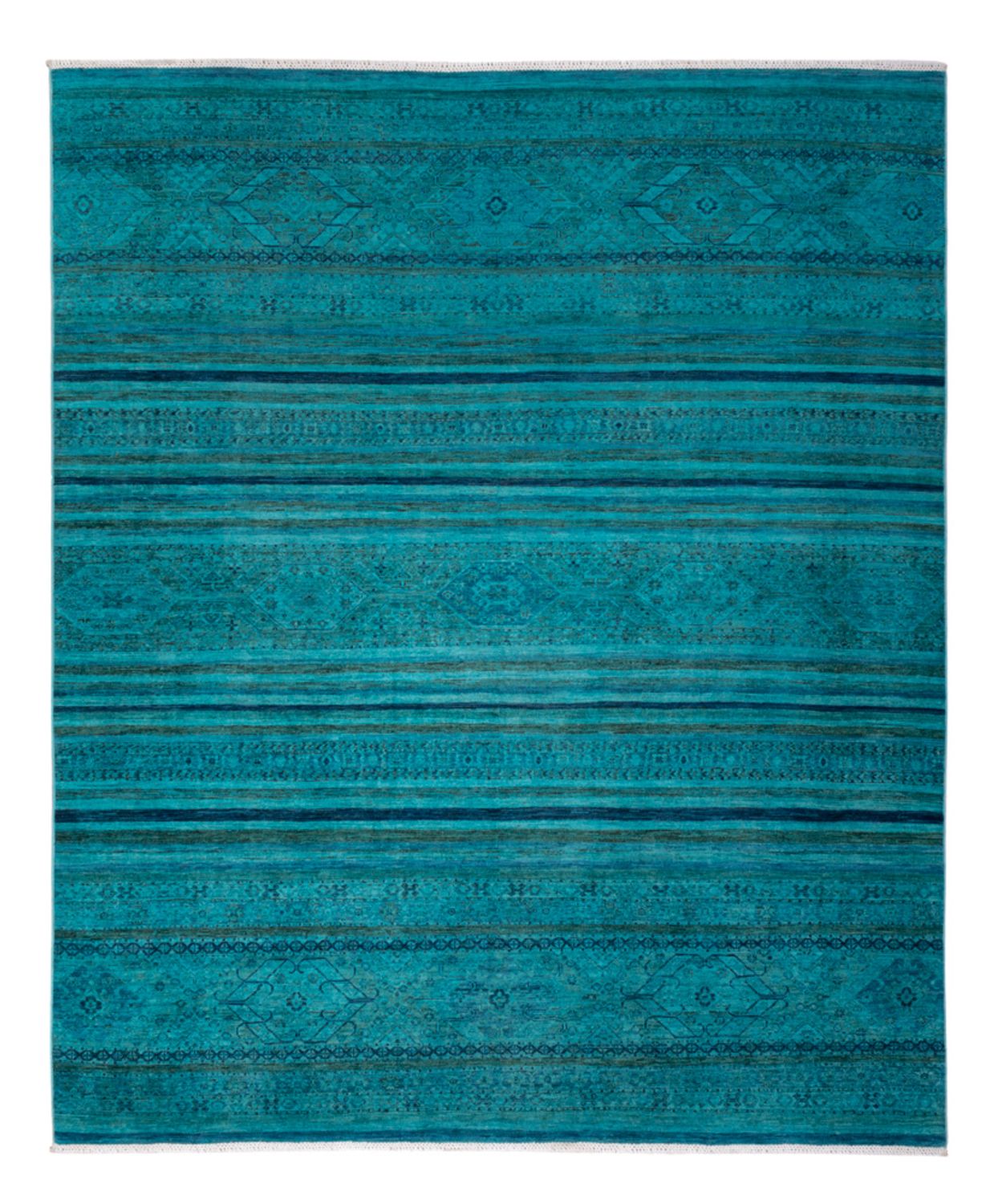 Designový koberec - 288 x 240 cm - tyrkysová