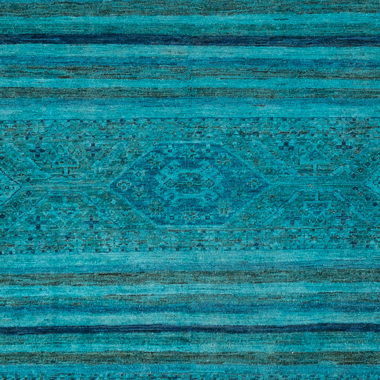 Designový koberec - 288 x 240 cm - tyrkysová