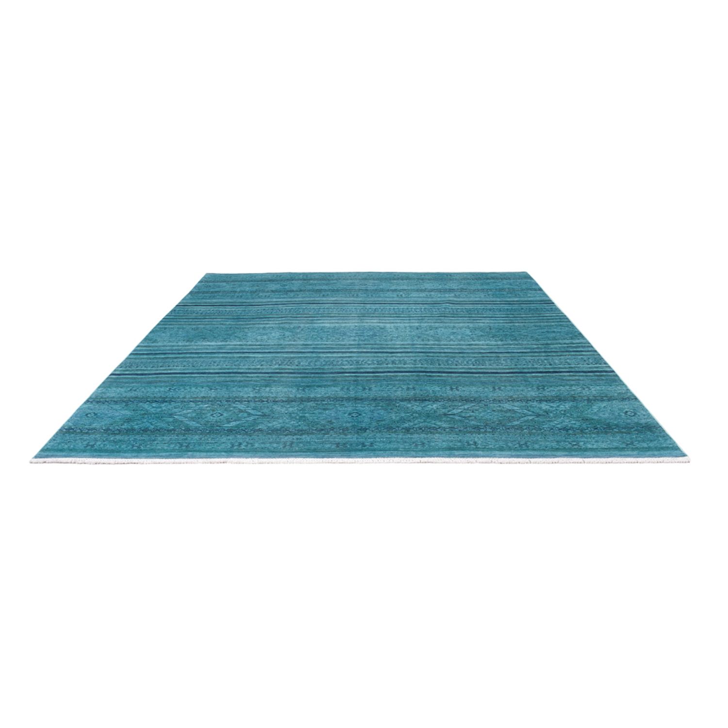 Designový koberec - 288 x 240 cm - tyrkysová