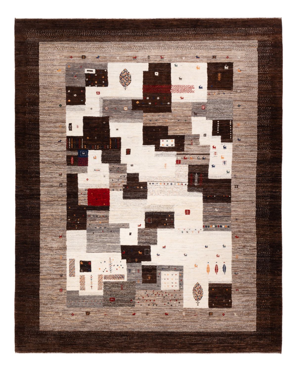 Dywan Gabbeh - Loribaft Indus - 299 x 244 cm - wielokolorowy