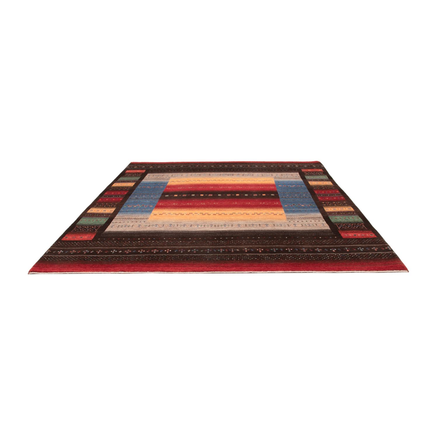 Dywan Gabbeh - Loribaft Indus - 304 x 257 cm - wielokolorowy