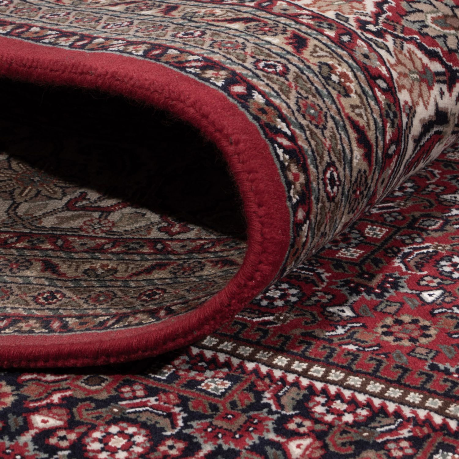Orientaliska mattor - Bijar - Indus - 305 x 251 cm - mörkröd