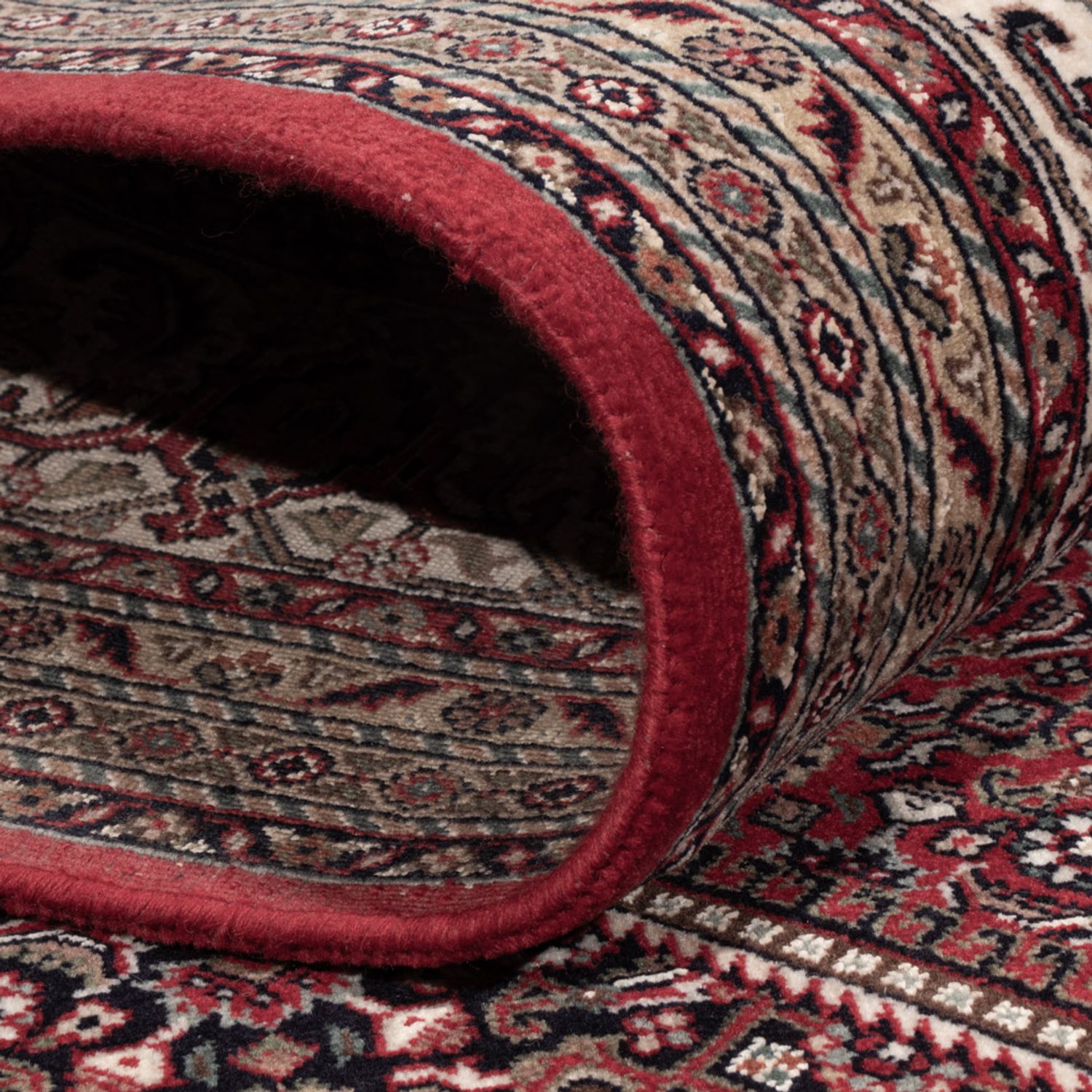 Orientaliska mattor - Bijar - Indus - 304 x 251 cm - mörkröd