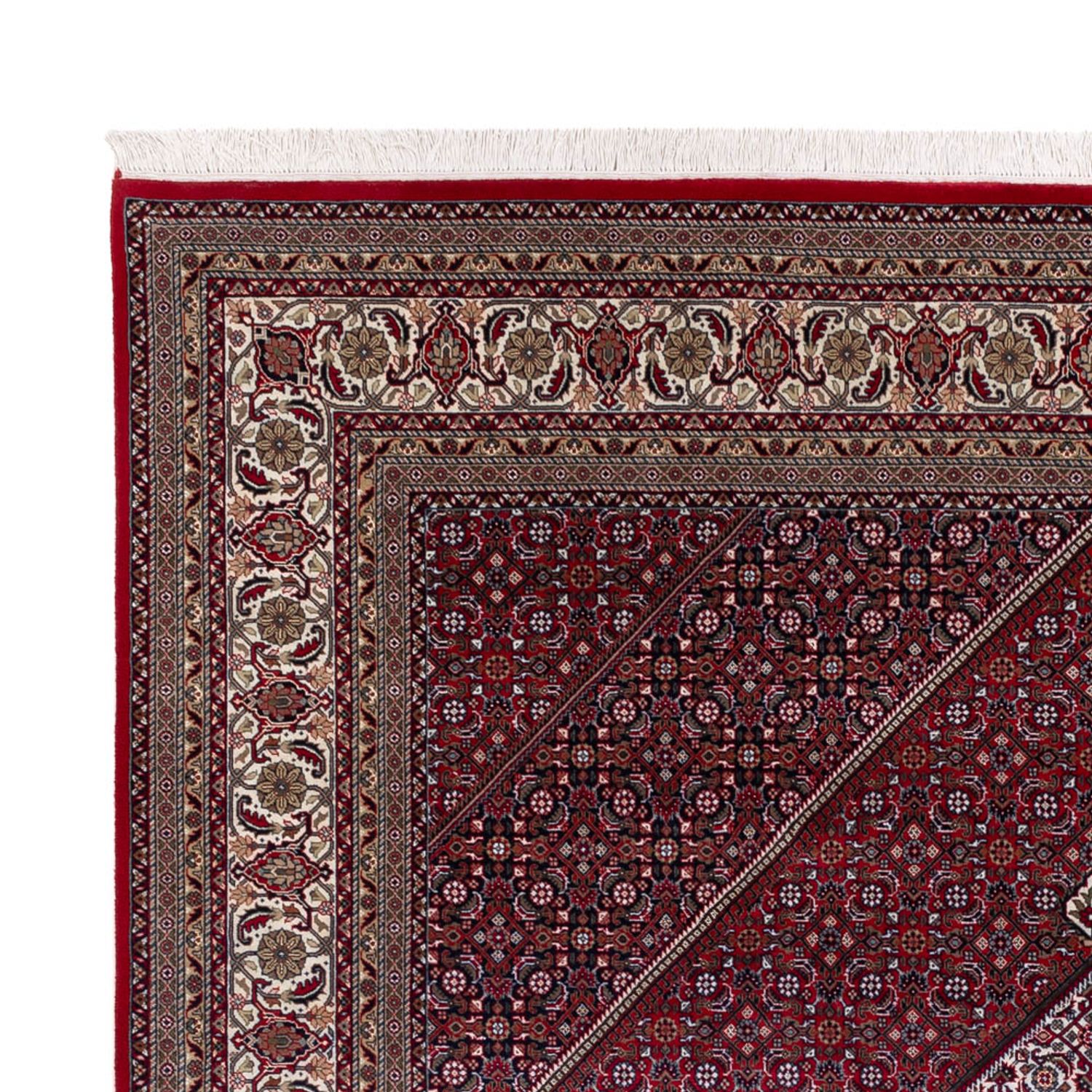 Orientaliska mattor - Bijar - Indus - 300 x 247 cm - mörkröd