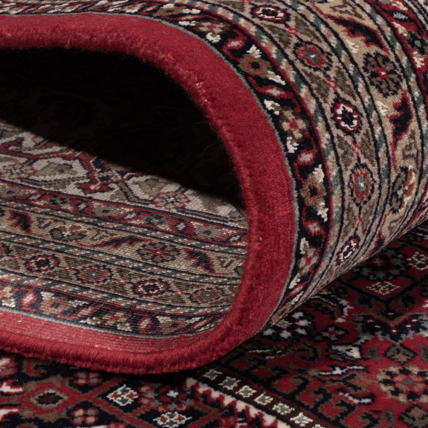 Orientaliska mattor - Bijar - Indus - 300 x 247 cm - mörkröd