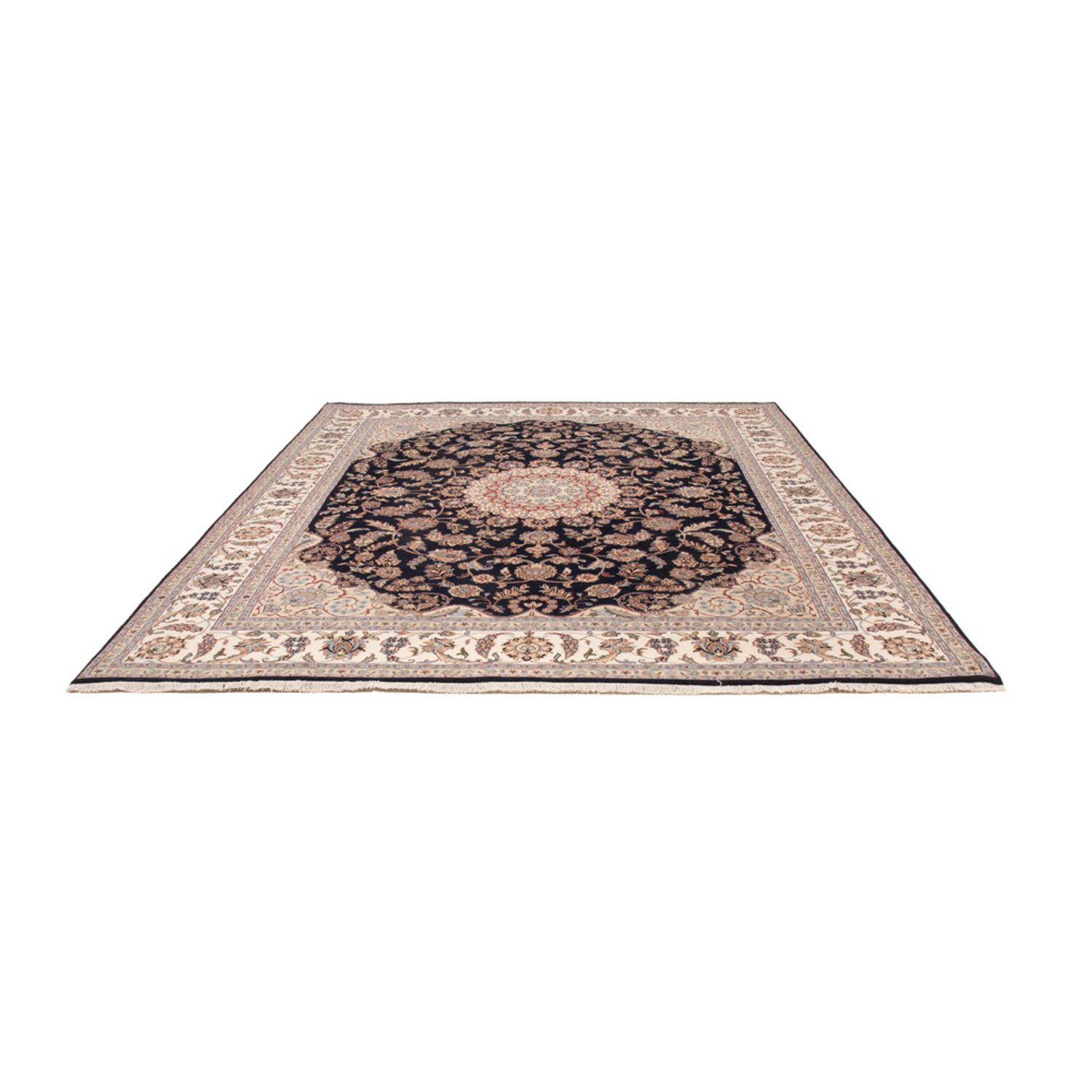 Orientalisk matta - Nain - Indus - 309 x 251 cm - mörkblå