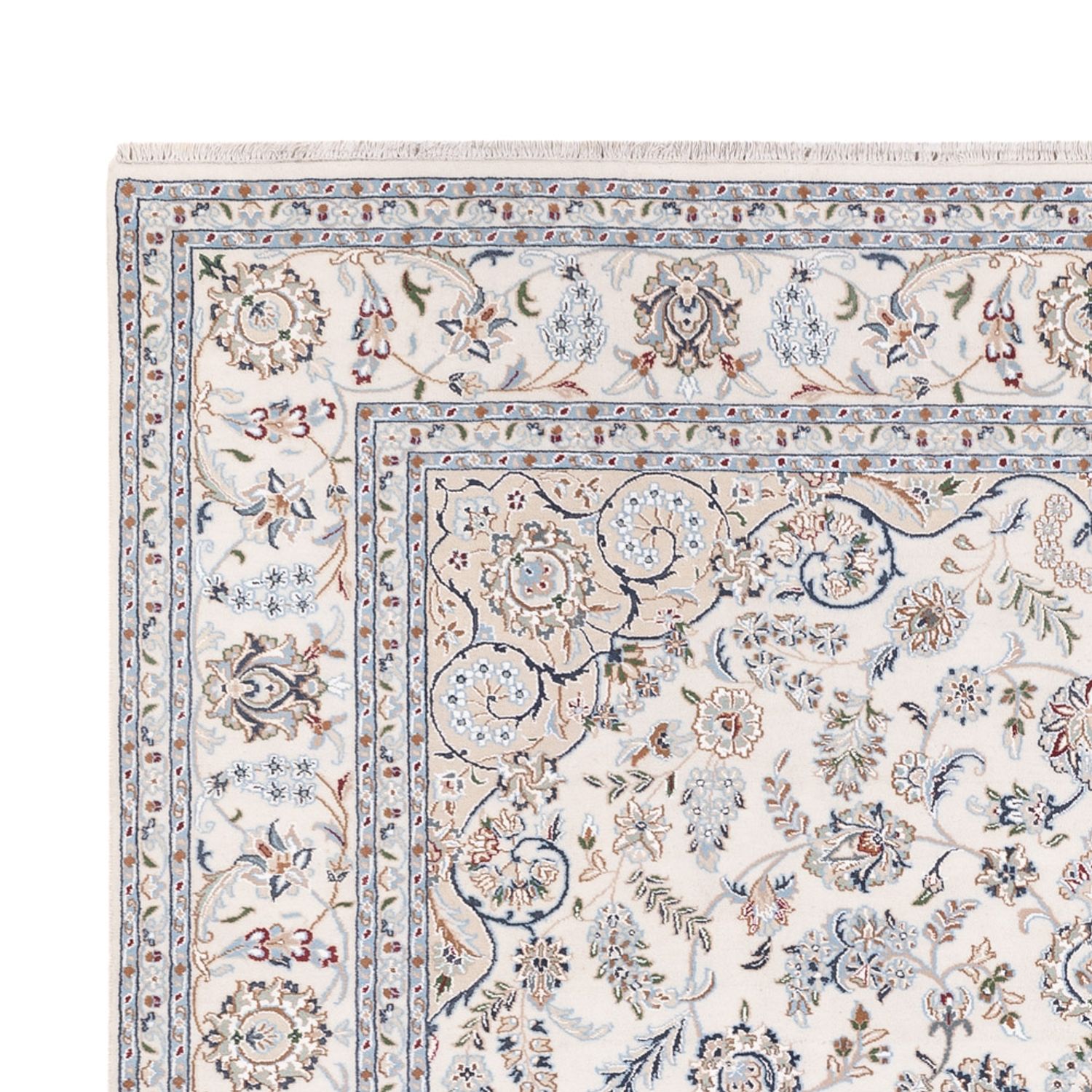 Orientteppich - Nain - Indus - 303 x 241 cm - weiß